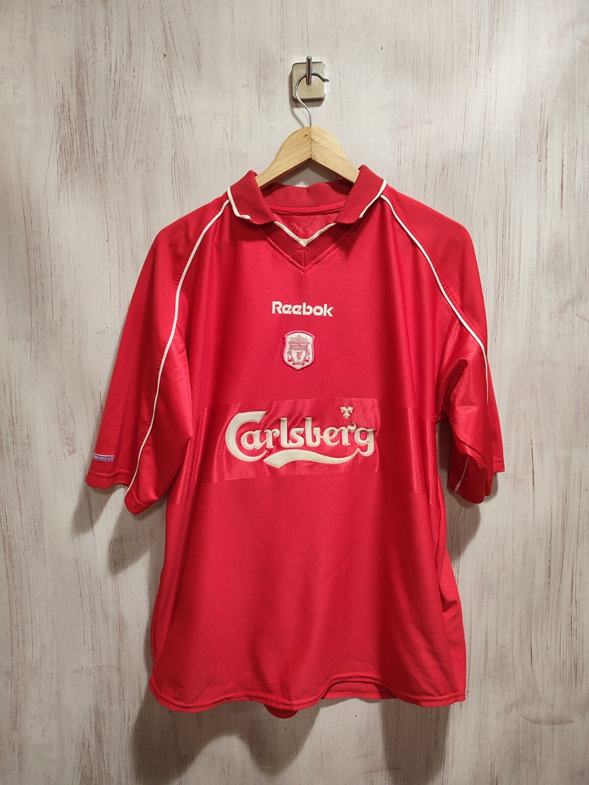 FC Liverpool 2000 2001 2002 home XL Reebok shirt soccer jersey kit football tee
