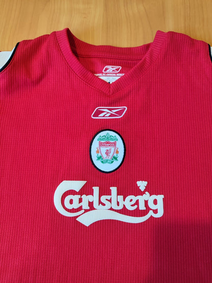 Kids 7/8 years FC Liverpool 2002 2003 training shirt soccer football jersey kit
