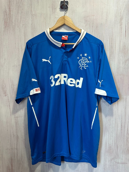 Glasgow Rangers 2015 2016 home Sz 2XL Puma football shirt jersey soccer kit XXL