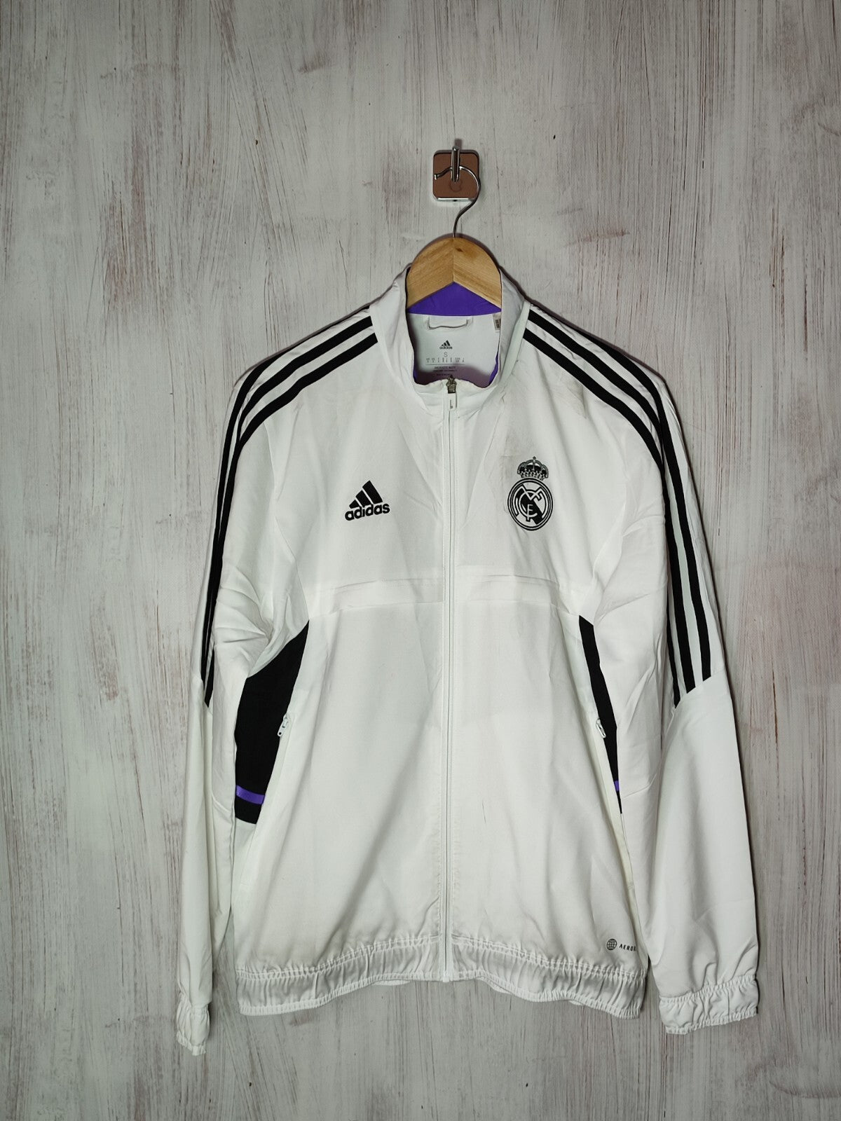 Real Madrid 2022 2023 Size S soccer football top jacket sweatshirt kit Adidas