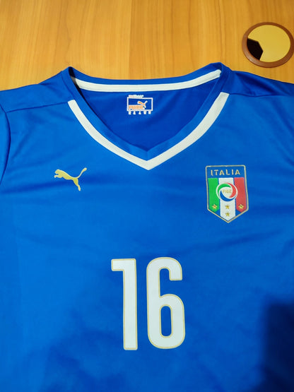 Women's Italy national team 2014 2015 home Sz XL shirt jersey kit L/S  football