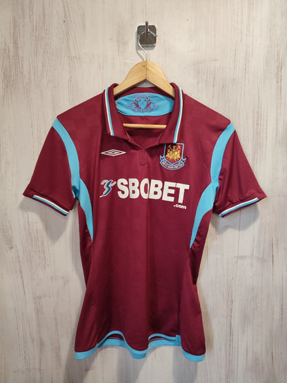 Women's West Ham United 2009 2010 home Size M football shirt jersey soccer kit
