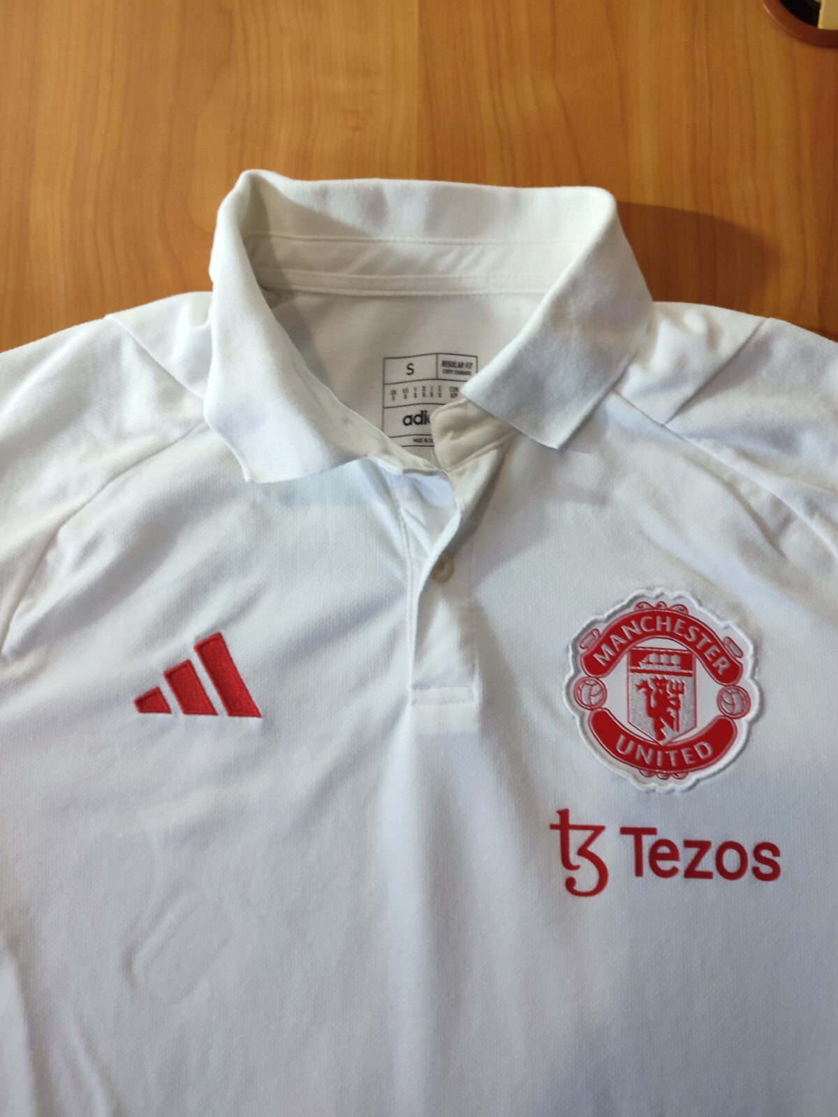 Manchester United 2023 2024 polo Size S jersey shirt soccer football tee Adidas