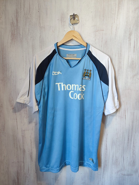 Manchester City 2006 2007 home Sz XL shirt jersey soccer football kit tee Reebok
