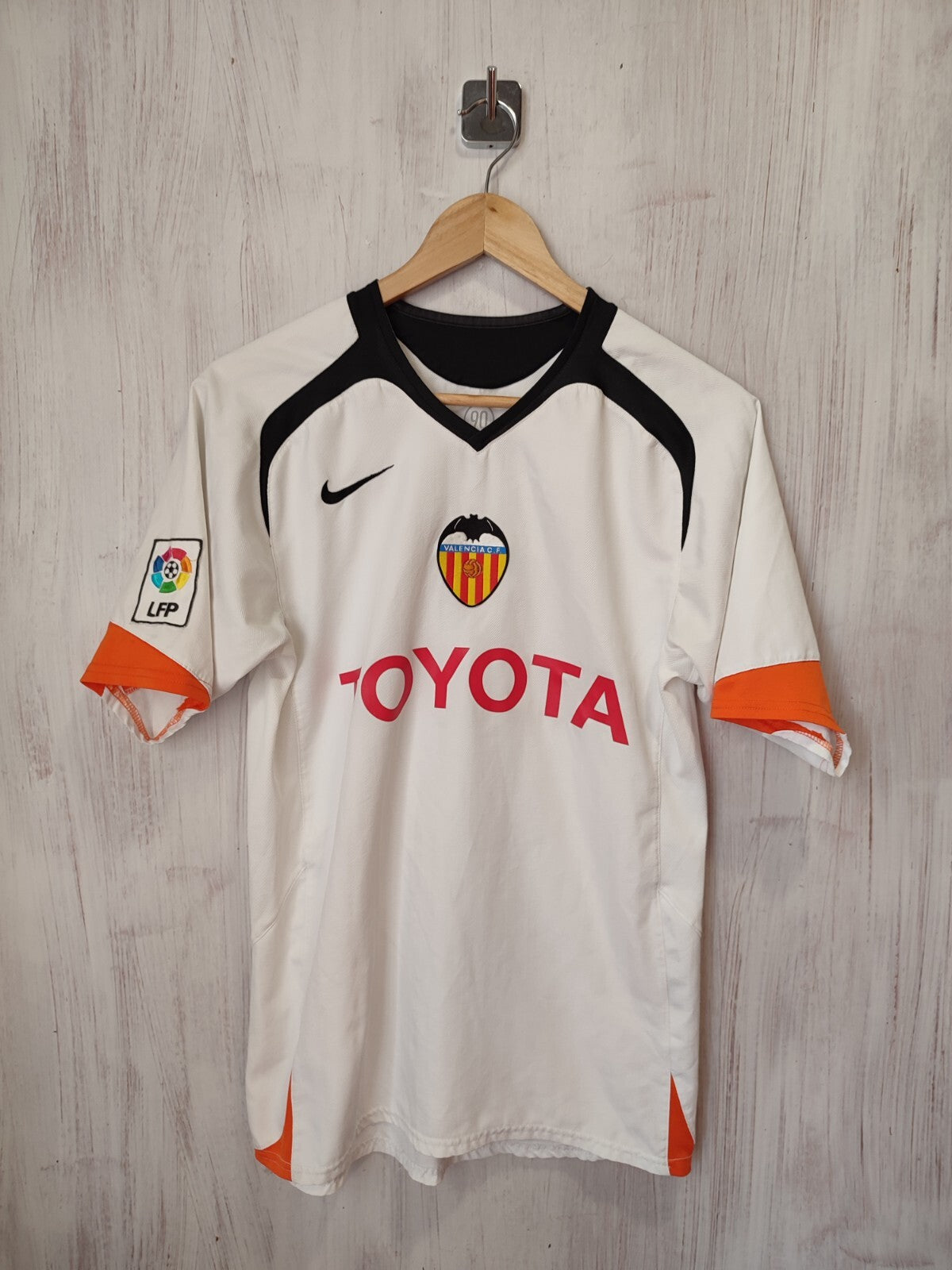 FC Valencia 2004 2005 home Size S Nike soccer football jersey kit shirt maillot
