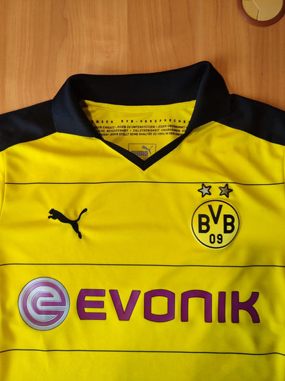 Borussia Dortmund 2015 2016 home Sz S BVB Puma jersey shirt football kit trikot