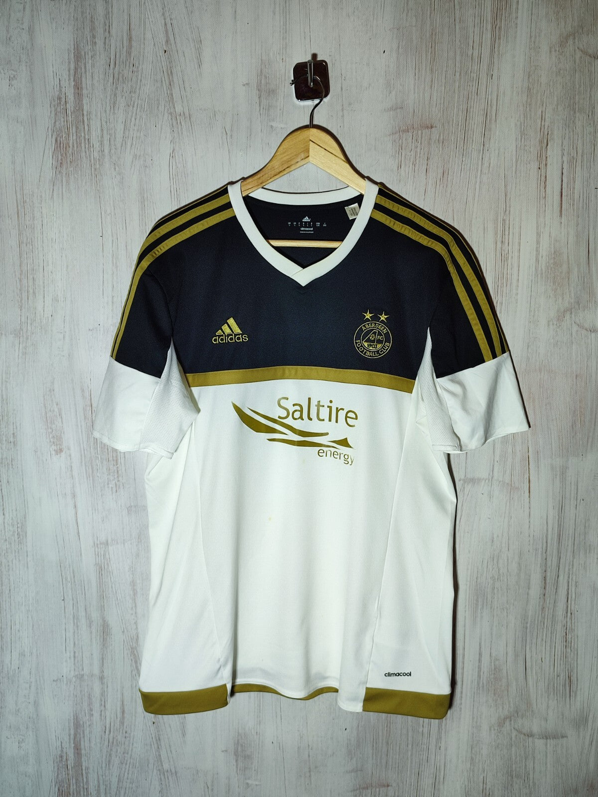 FC Aberdeen 2015 2016 away Sz L adidas football shirt soccer jersey maillot kit