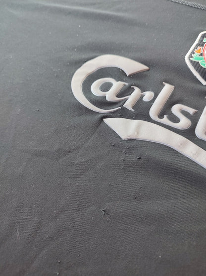 FC Liverpool 2002 2003 2004 away Sz 2XL football L/S shirt jersey Reebok kit XXL