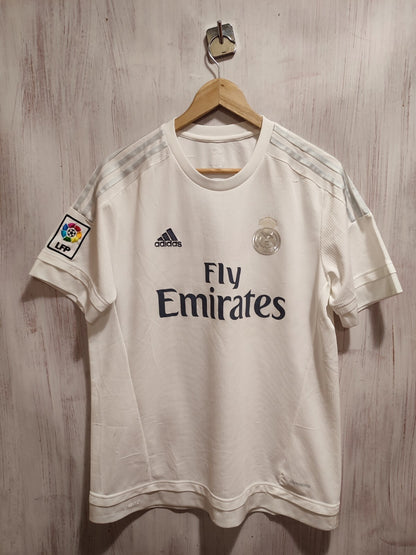 Real Madrid 2015 2016 home Size L soccer shirt jersey football kit trikot Adidas