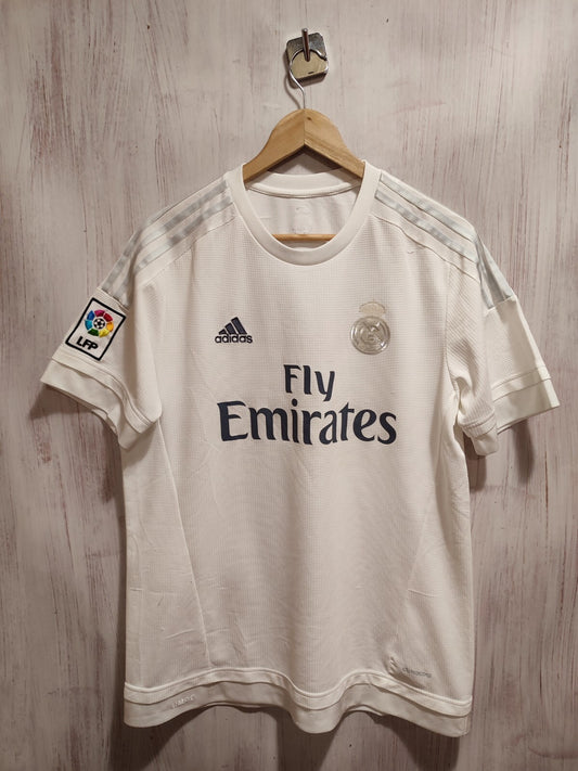 Real Madrid 2015 2016 home Size L soccer shirt jersey football kit trikot Adidas