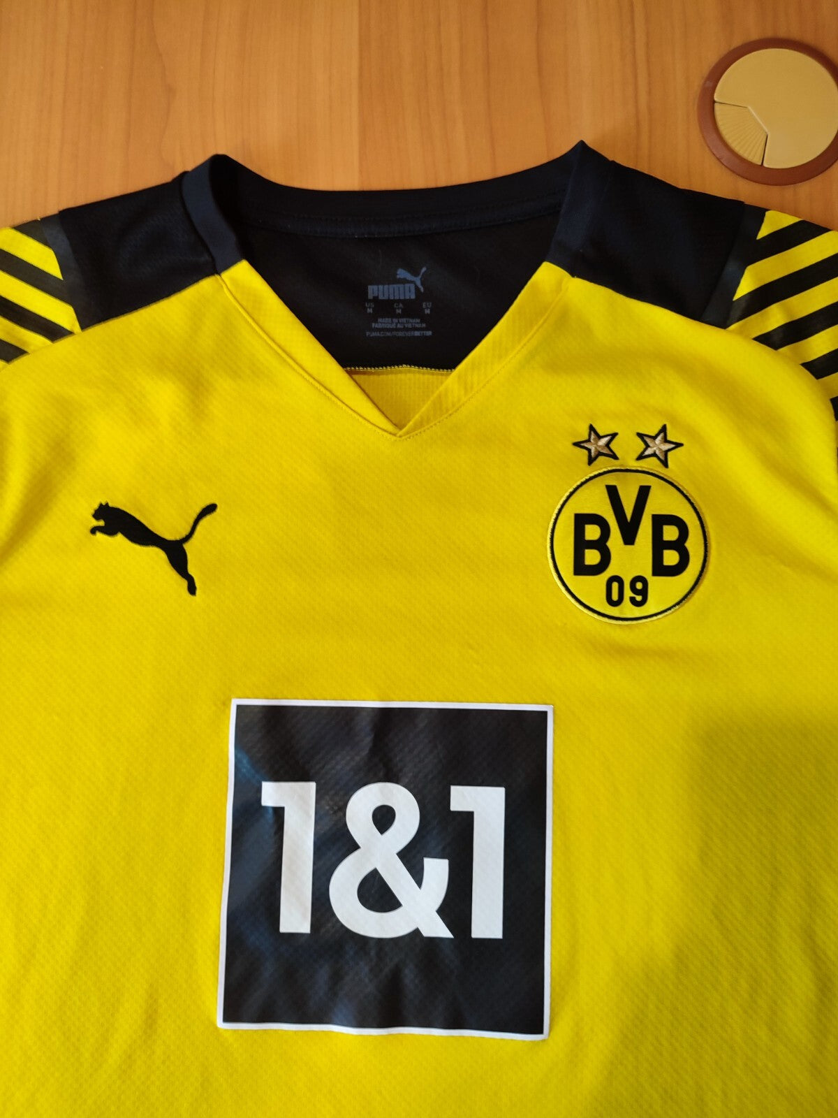Borussia Dortmund 2021 2022 home Sz M BVB Puma jersey shirt football kit soccer