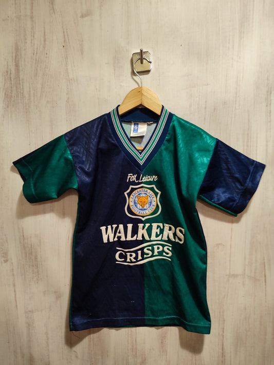 Kids 26"-28" Leicester City 1995/96 third shirt jersey football kit 3rd Vintage