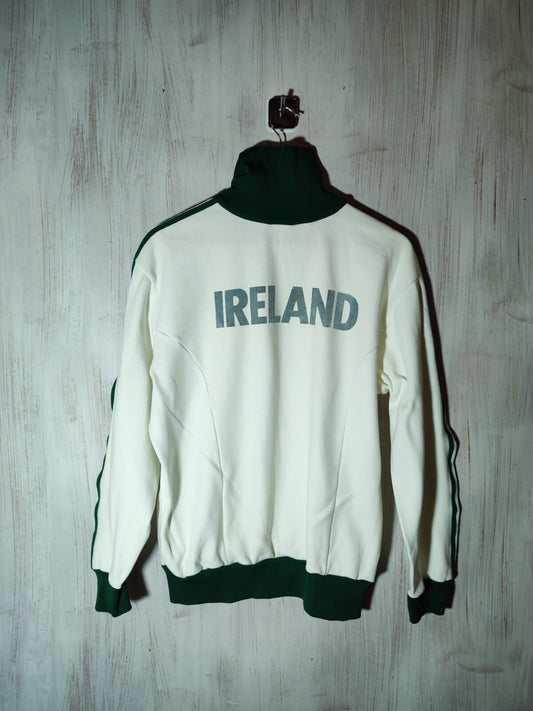 VINTAGE Republic of Ireland 1970's Sz M Adidas soccer football jacket 70's rare