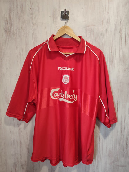 FC Liverpool 2000 2001 2002 home 2XL Reebok shirt soccer jersey kit football XXL