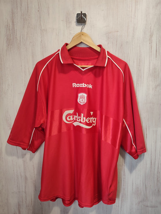 FC Liverpool 2000 2001 2002 home 2XL Reebok shirt soccer jersey kit football XXL