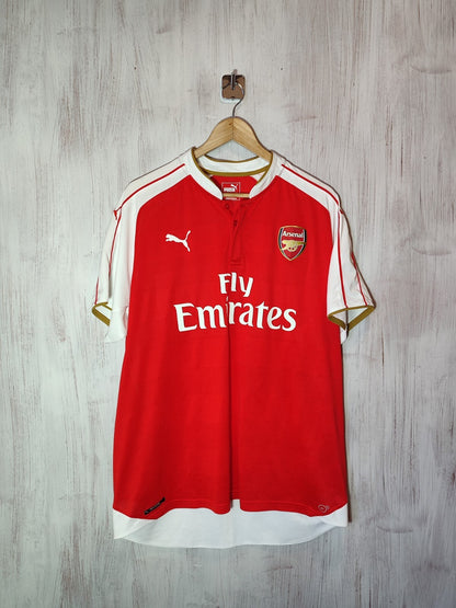 Arsenal London 2015 2016 home Size 2XL shirt jersey football soccer kit Puma XXL