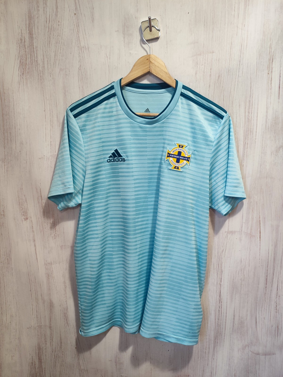 Northern Ireland 2018 2019 away Sz L Adidas shirt jersey soccer football kit tee