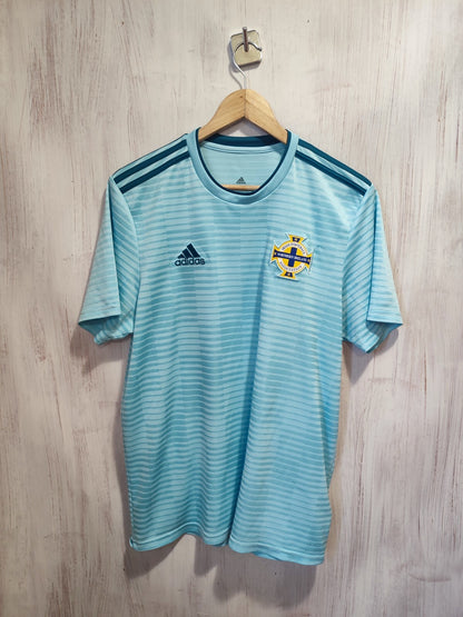 Northern Ireland 2018 2019 away Sz L Adidas shirt jersey soccer football kit tee