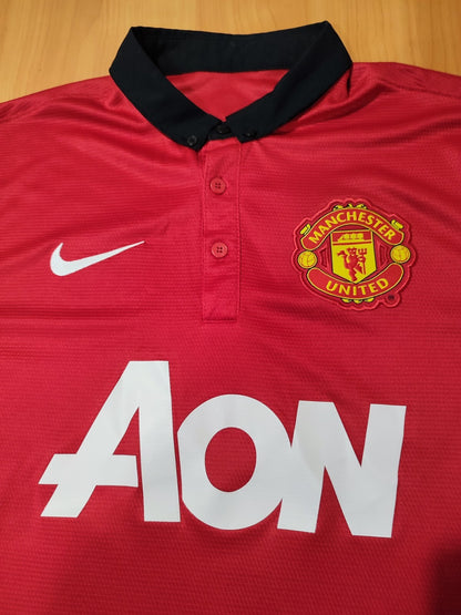 Manchester United 2013 2014 home Sz S Nike shirt jersey soccer football V.Persie