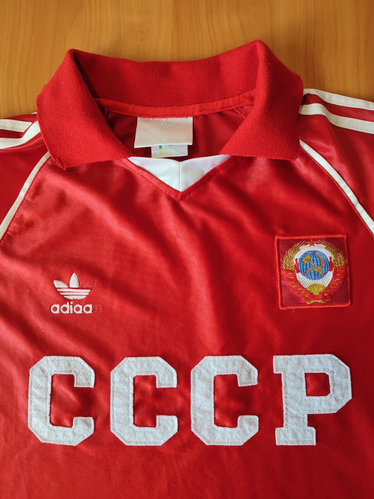 USSR 1985 1986 home Size S Adidas jersey shirt soccer kit tee CCCP Soviet Union