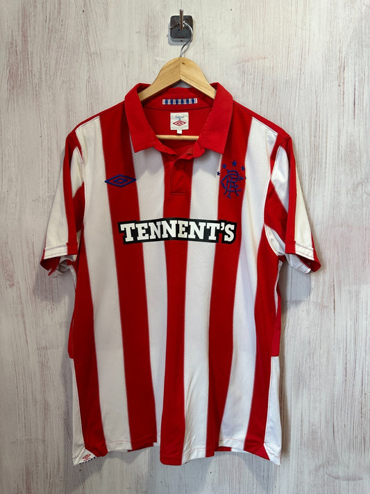 Glasgow Rangers 2010 2011 away Size L soccer shirt jersey kit tee Umbro football