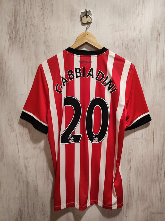 Southampton 2016 2017 home Size M Under Armour football shirt jersey Gabbiadini