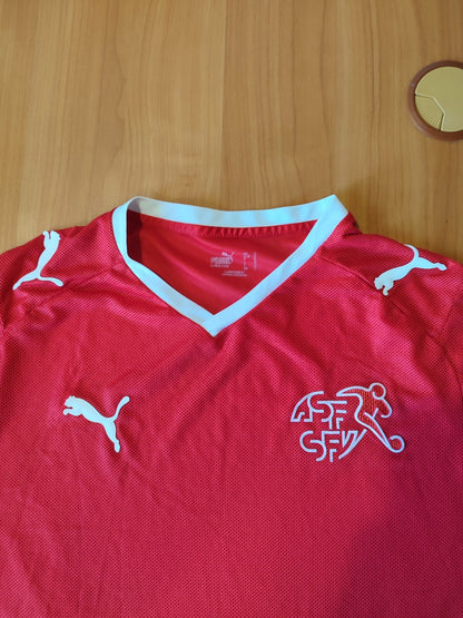 Switzerland 2008 2009 2010 home Sz M Puma soccer shirt jersey football kit Swiss