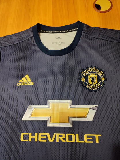 Manchester United 2018 2019 third Size L Adidas shirt jersey 3rd football Lukaku