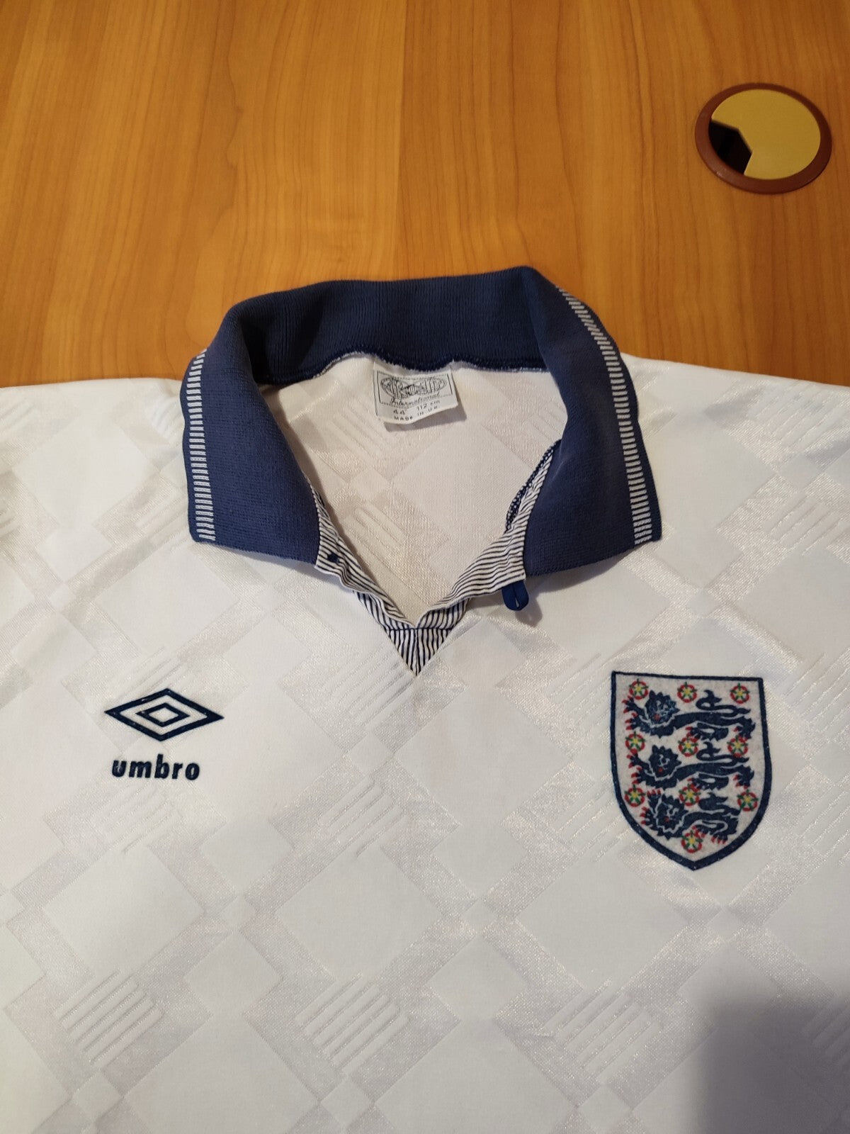 England 1990 1991 1992 home Sz L Umbro shirt jersey soccer football vintage kit