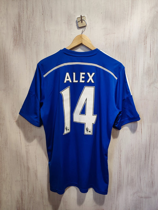 Chelsea London 2014 2015 home Sz L shirt jersey football soccer Adidas kit Alex