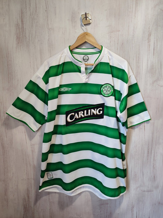 FC Celtic 2003 2004 home Sz 2XL shirt jersey kit soccer football tee trikot XXL