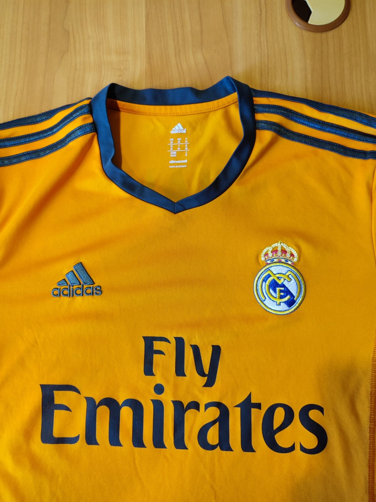 Real Madrid 2013 2014 3rd Size M soccer shirt jersey football third kit Ronaldo