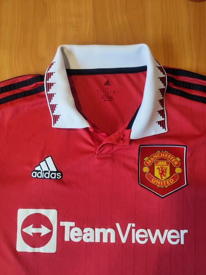 Manchester United 2022 2023 home Size M jersey shirt soccer football Adidas kit