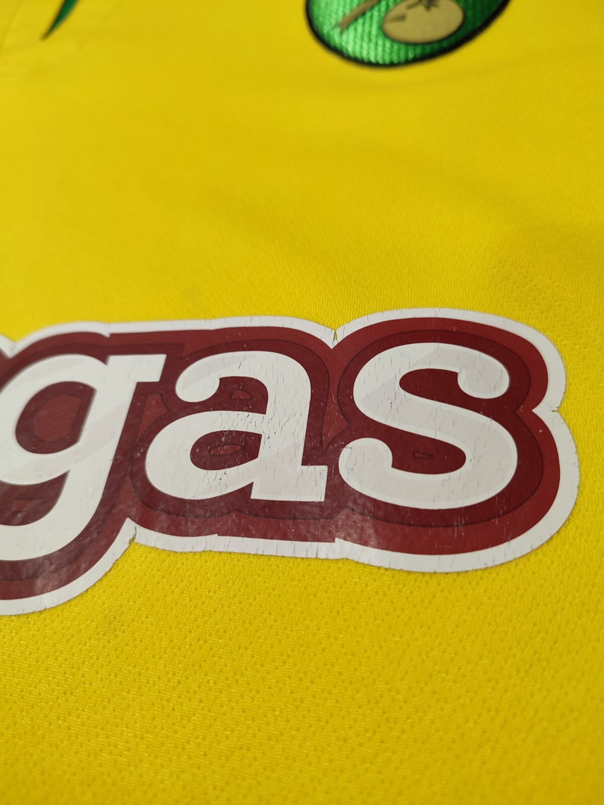 FC Norwich City 2017 2018 home Size S Errea shirt soccer football jersey kit tee