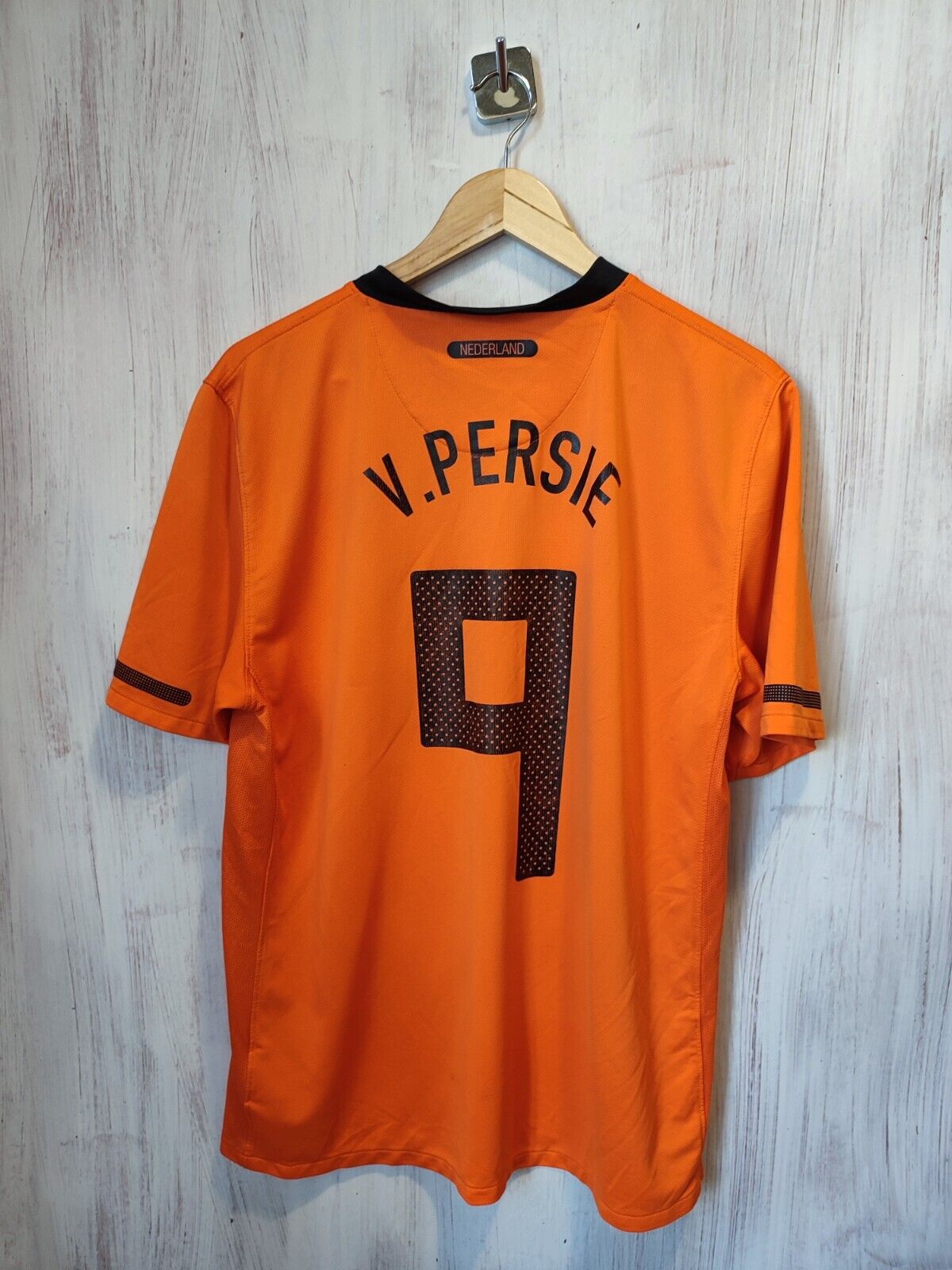 Netherlands 2010 2011 home Sz L Holland shirt jersey football Nike kit V.Persie
