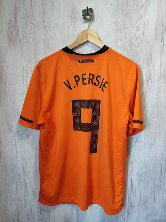Netherlands 2010 2011 home Sz L Holland shirt jersey football Nike kit V.Persie