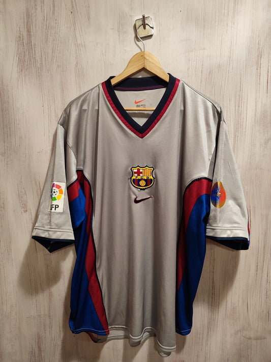 FC Barcelona 1998 1999 2000 2001 away Sz 2XL football shirt jersey kit XXL Dehu