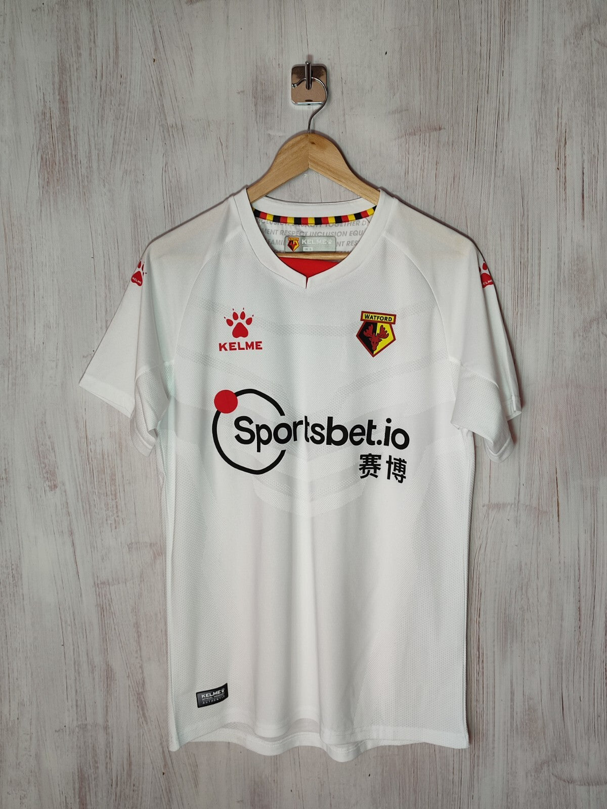 Watford 2020 2021 away Size S Kelme shirt jersey soccer football maillot kit tee
