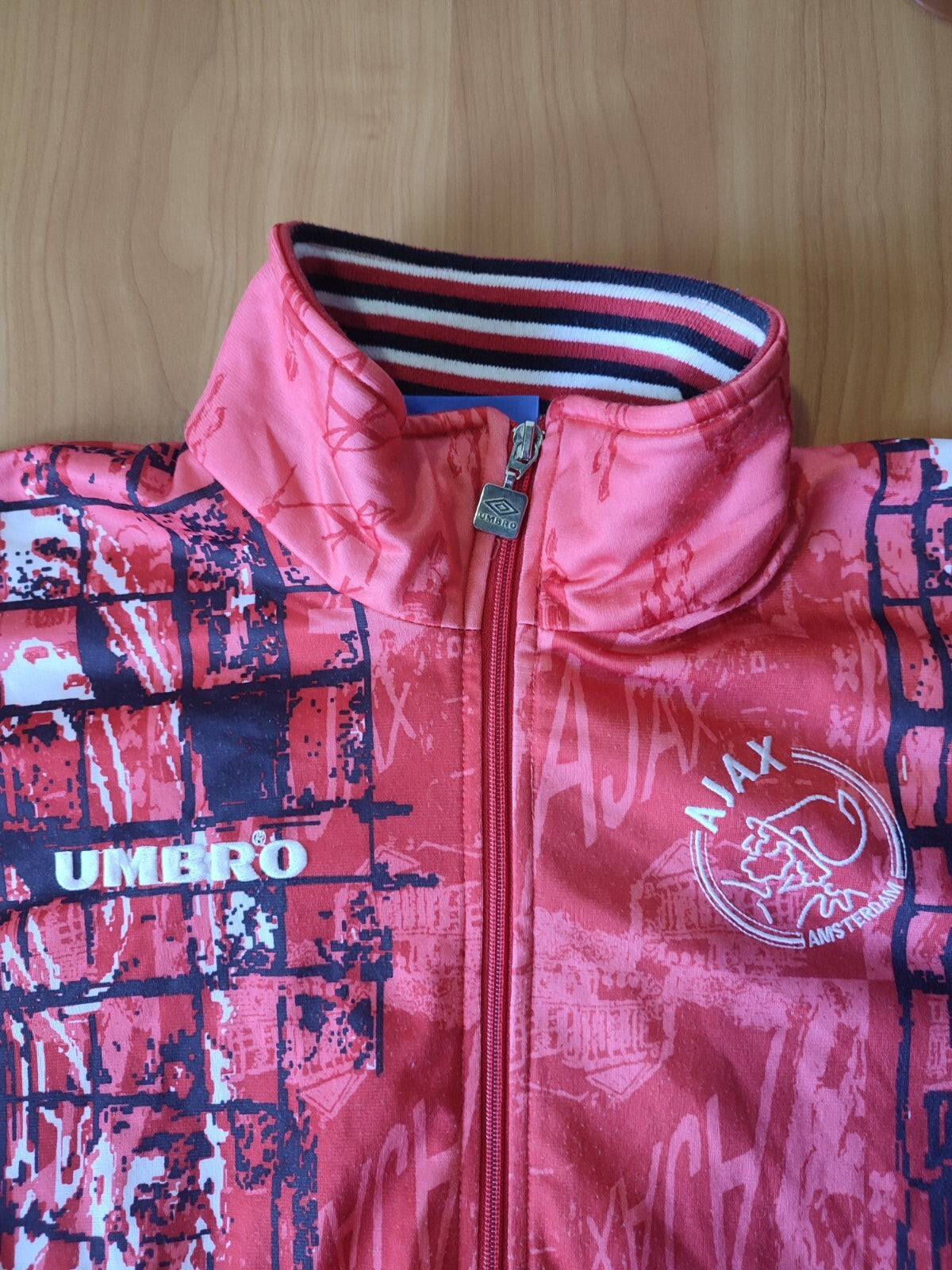 KIDS 164 Ajax Amsterdam 1996 1997 training sweater jacket top football soccer