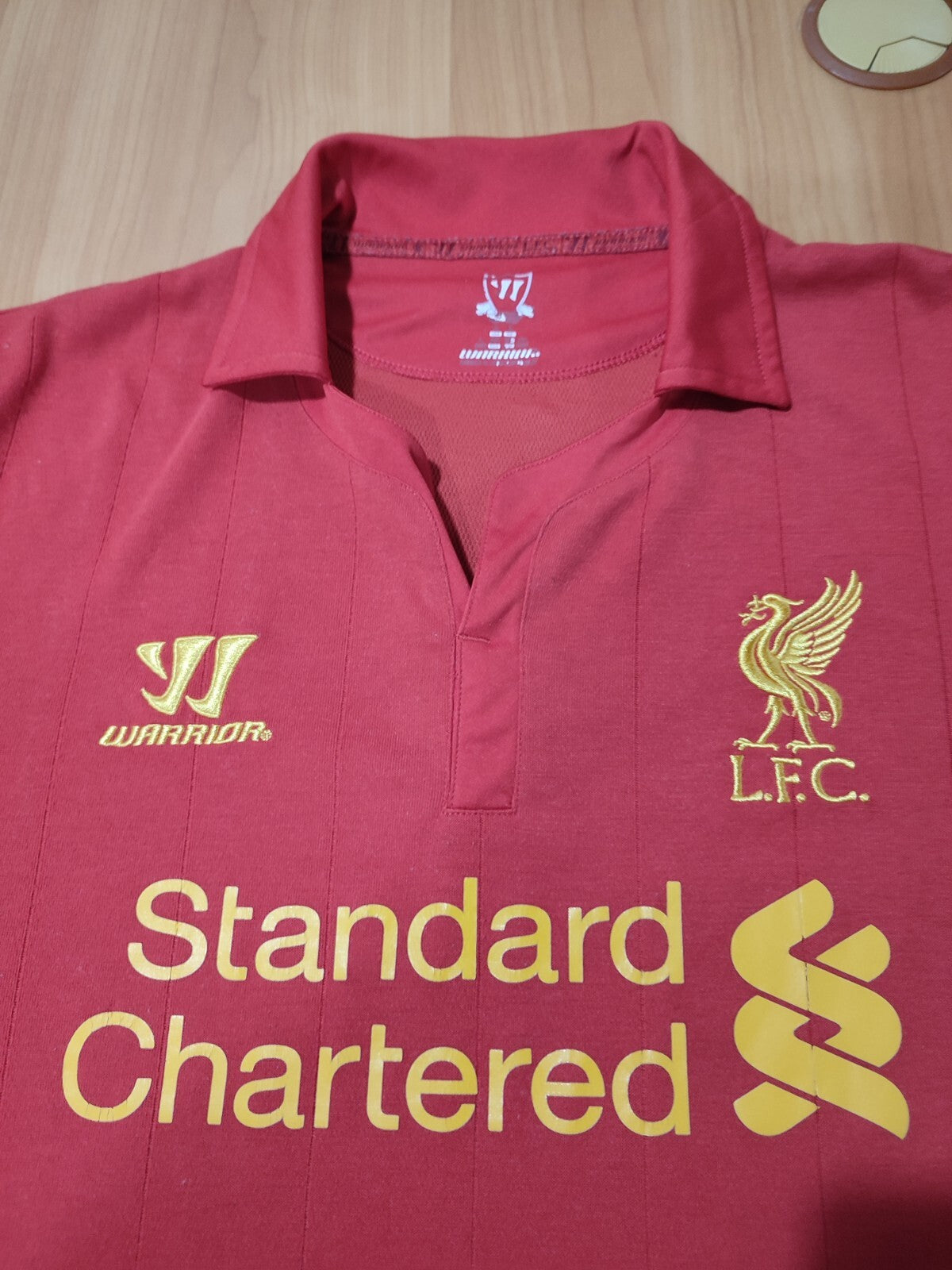 FC Liverpool 2012 2013 home Sz L football shirt jersey soccer kit Warrior Allen
