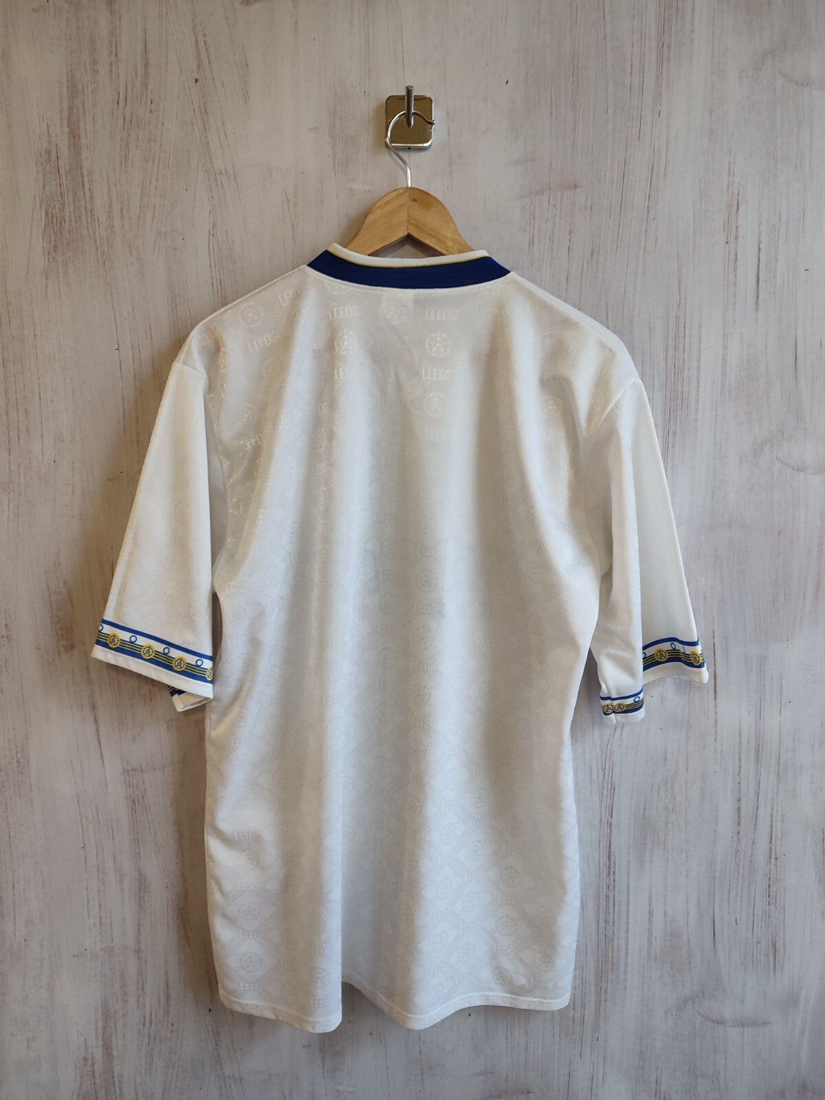 Leeds United 1992 1993 Home Size L Admiral jersey shirt soccer football kit tee