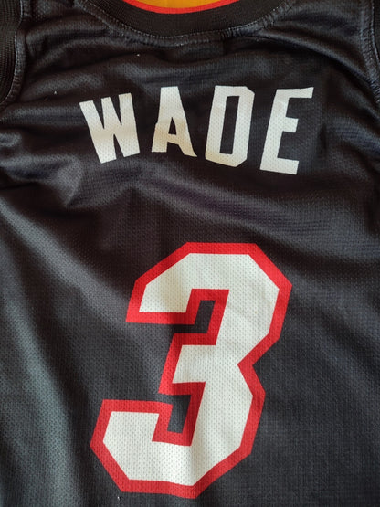 Miami Heat #3 Wade Sz L Champion Basketball jersey shirt maillot kit tee vintage