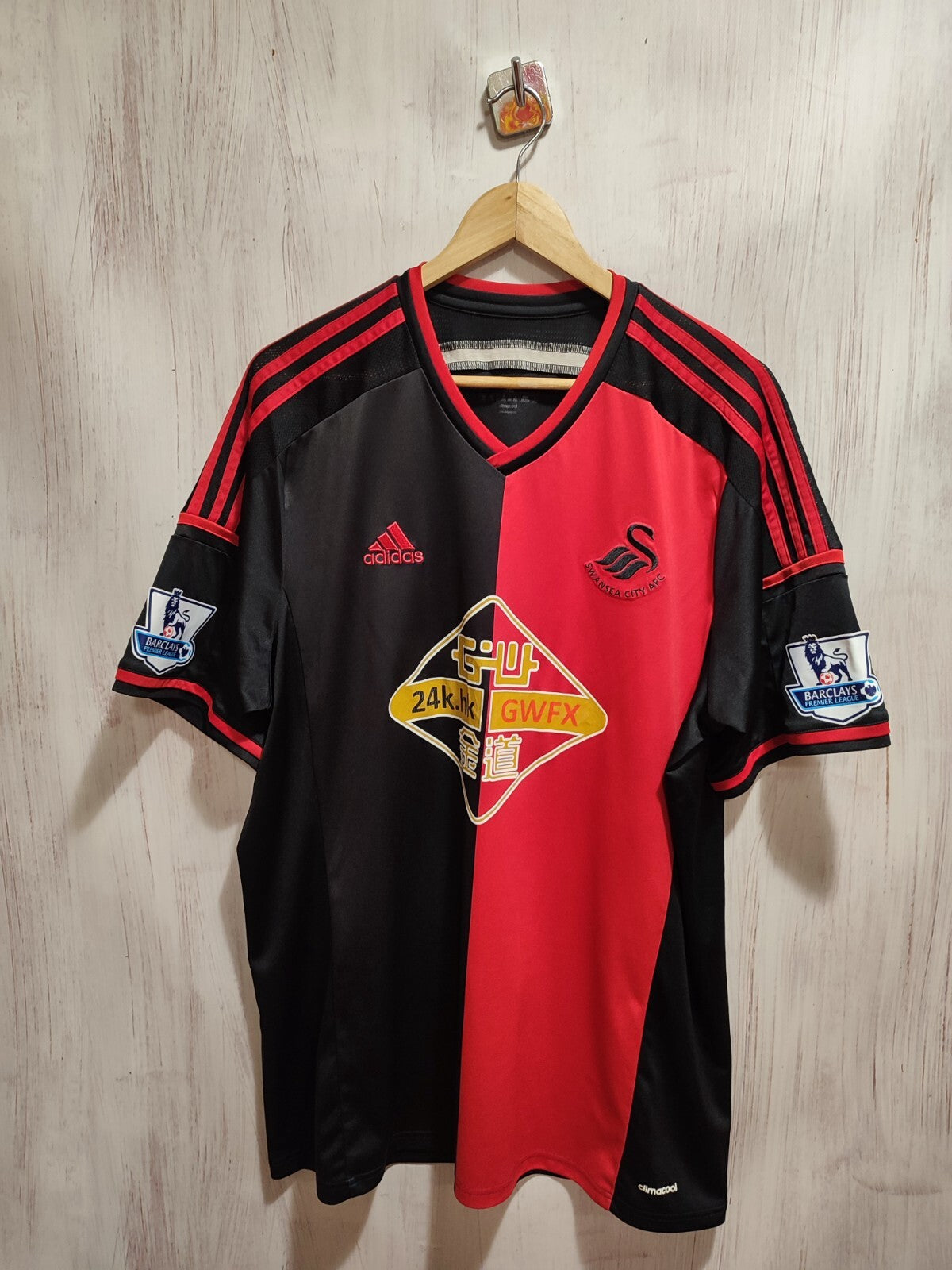 Swansea City 2014 2015 away Size 2XL Adidas shirt jersey soccer football kit XXL