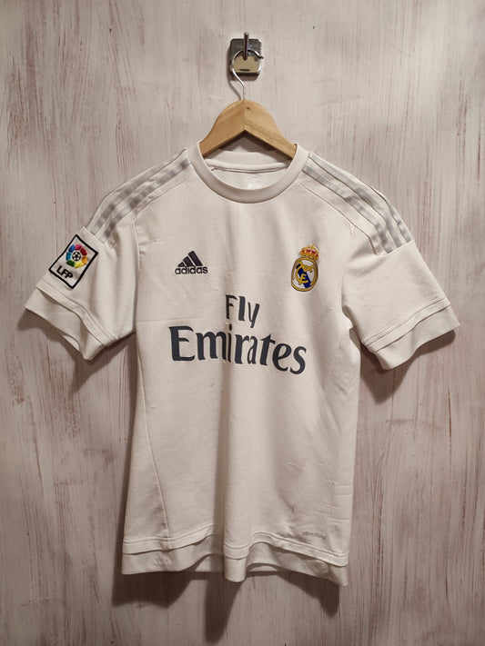 Real Madrid 2015 2016 home Sz XS soccer shirt jersey football kit trikot Adidas