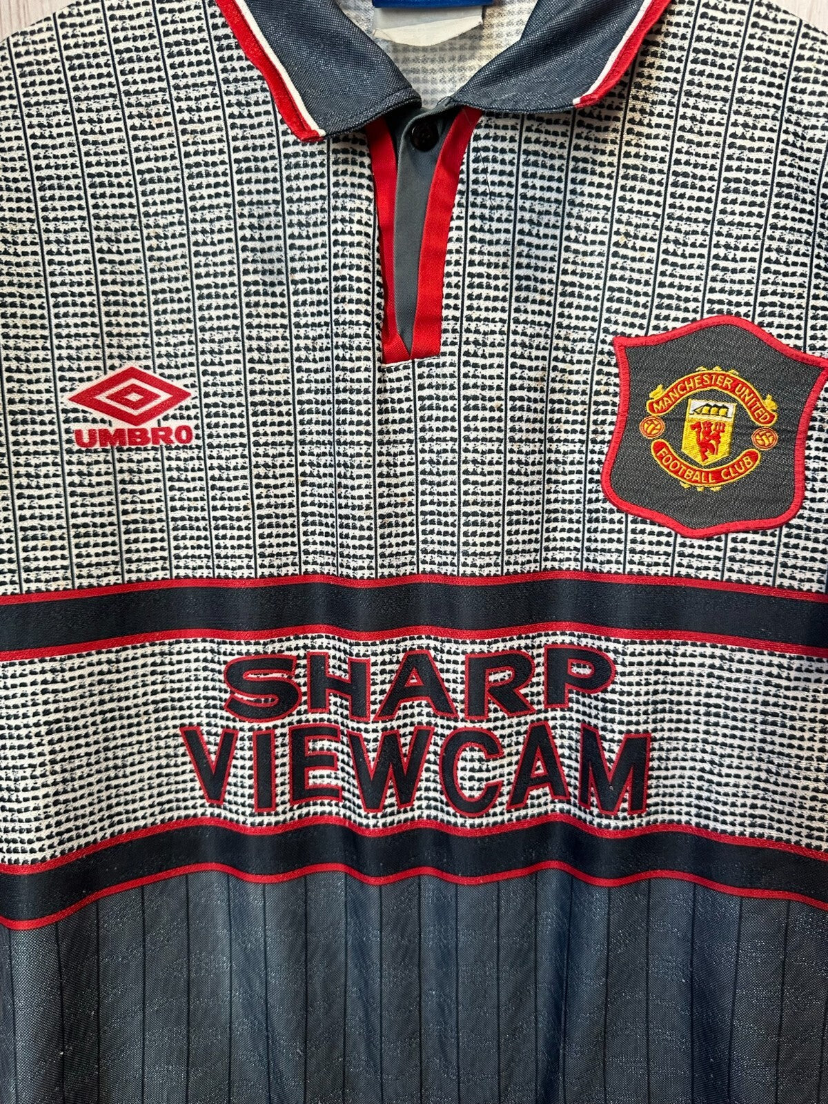 Manchester United 1995 1996 away Size Y football shirt jersey soccer kit Cantona