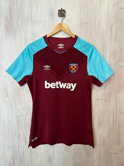 women's West Ham United 2017 2018 home Size L Umbro football shirt jersey soccer