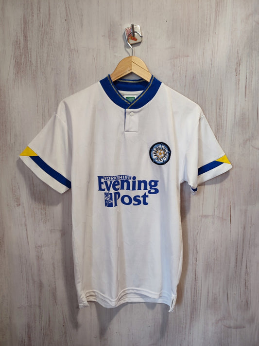 Leeds United 1991 1992 home Size S Score Draw jersey shirt soccer football retro
