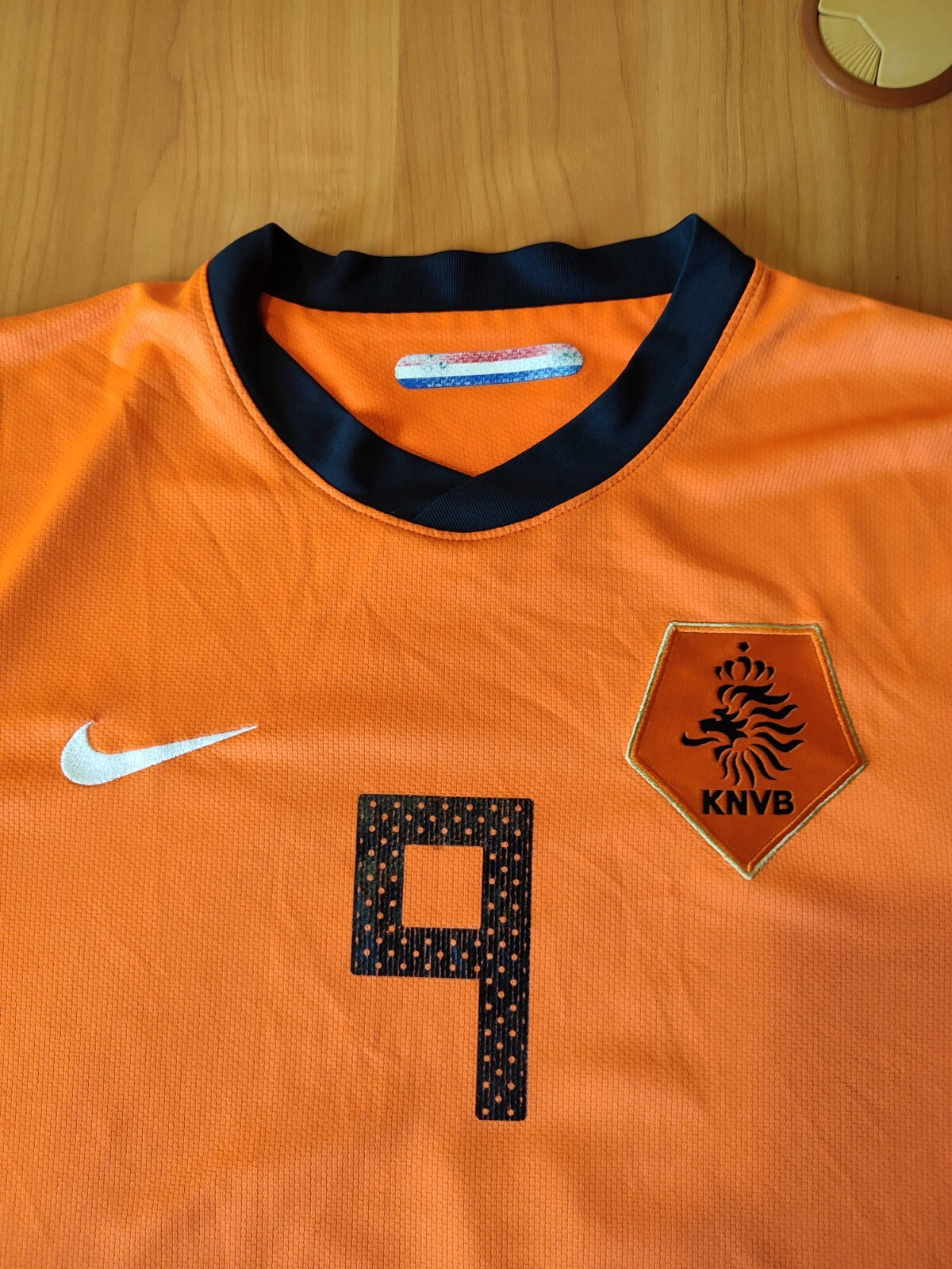 Netherlands 2010 2011 home Sz L Holland shirt jersey football Nike kit V.Persie