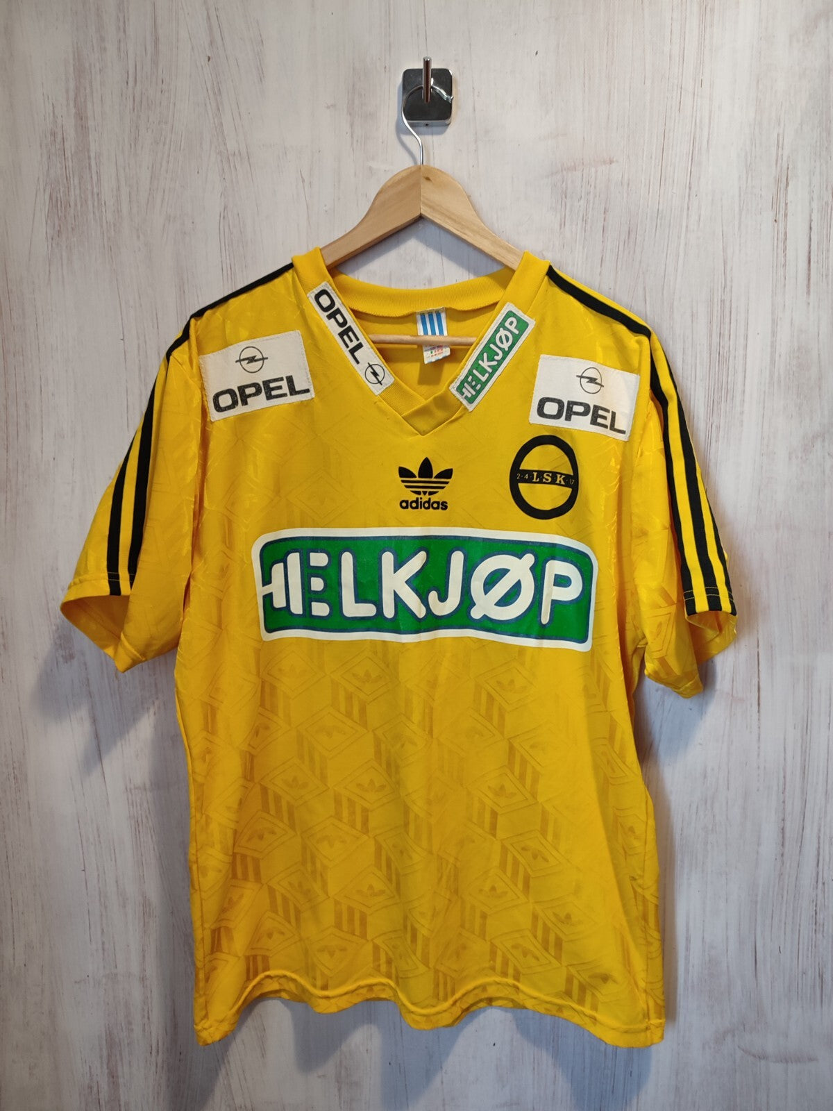 MATCH WORN/ISSUED Lillestrøm SK 1995 home soccer shirt jersey football kit LSK