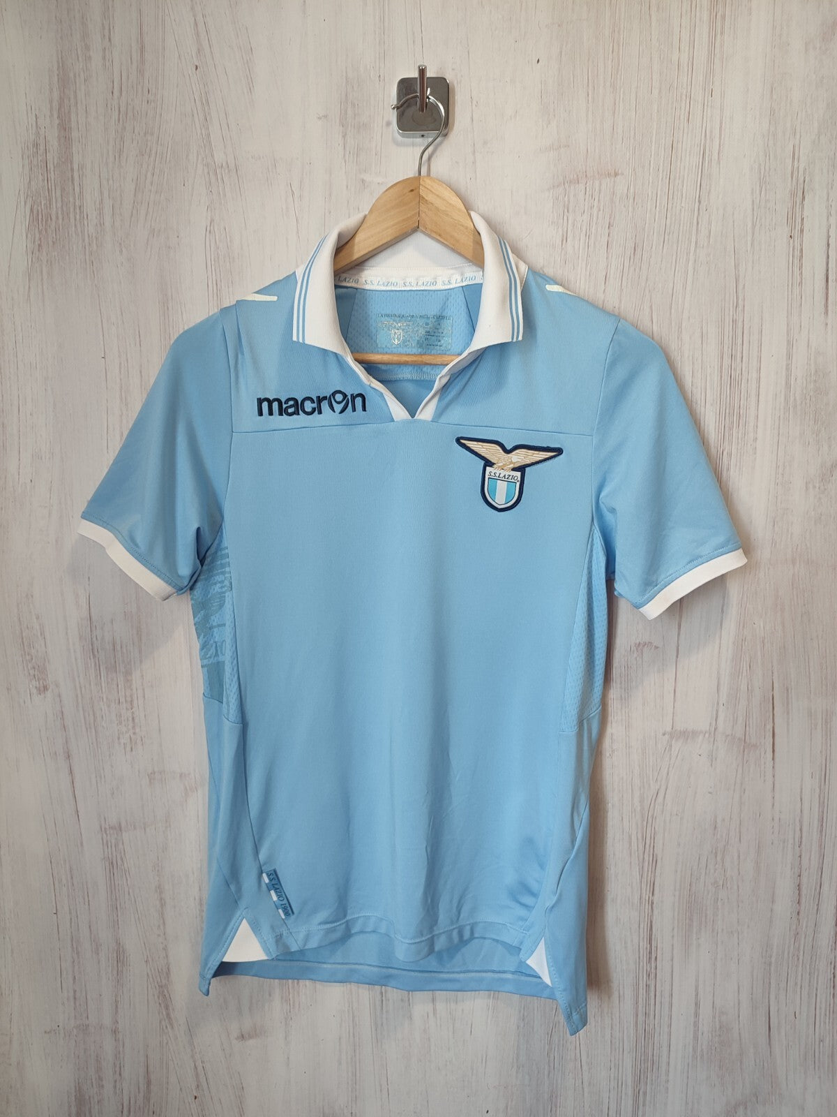 SS Lazio 2012 2013 home Size XS shirt jersey soccer football maillot kit Macron